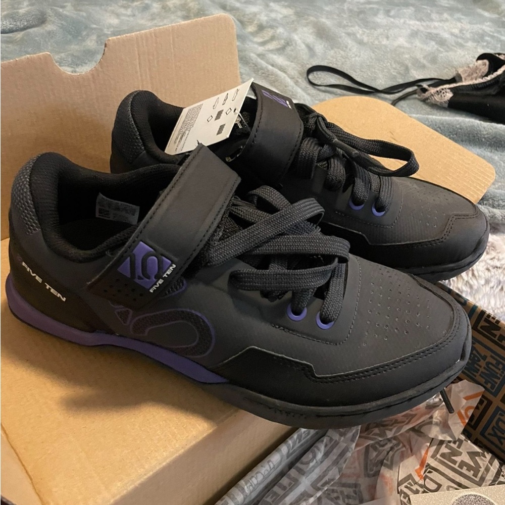 Five Ten Black and Purple Athletic Shoes